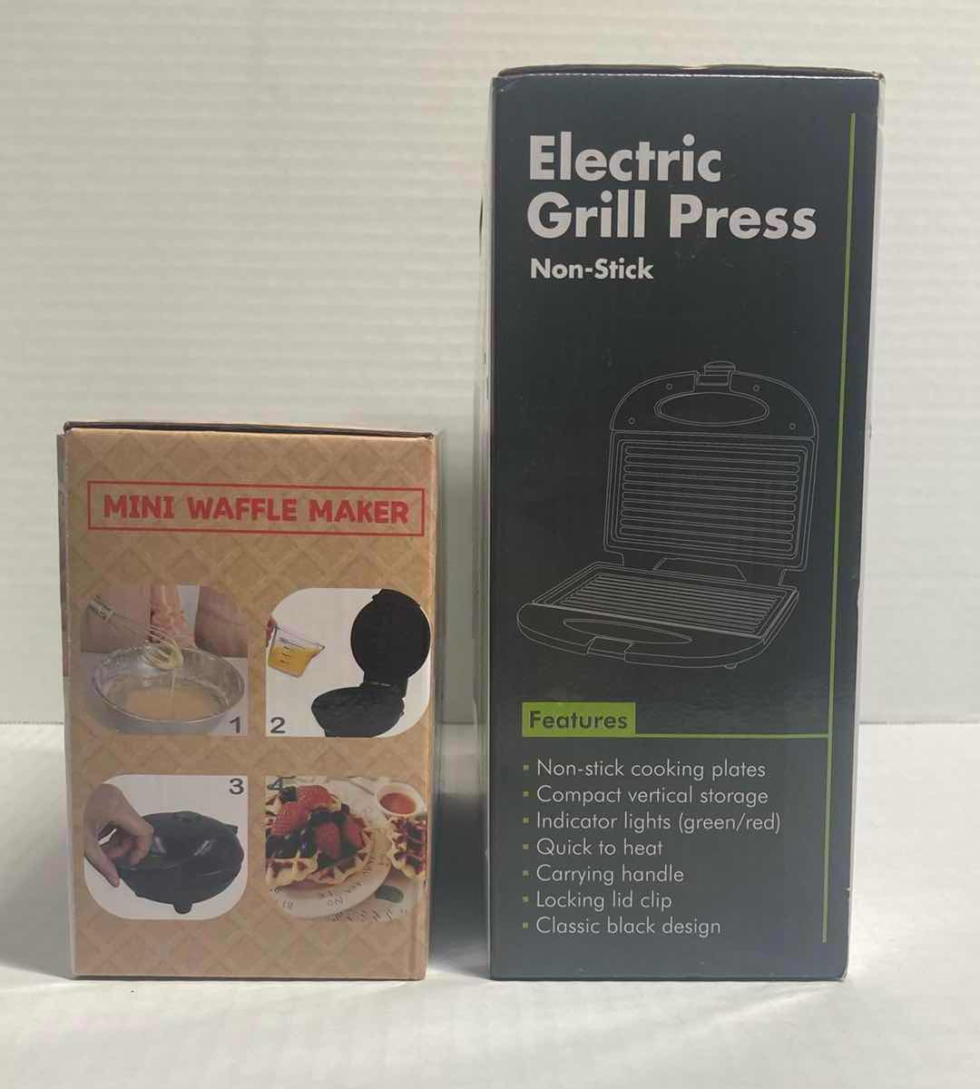 Photo 1 of ELECTRIC GRILL PRESS & MINI WAFFLE MAKER