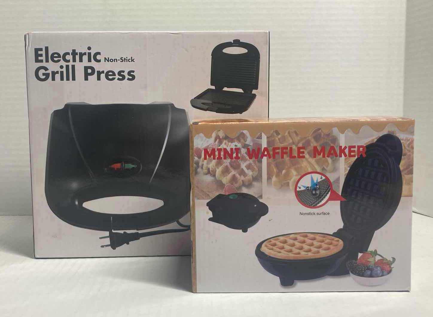 Photo 1 of ELECTRIC GRILL PRESS & MINI WAFFLE MAKER