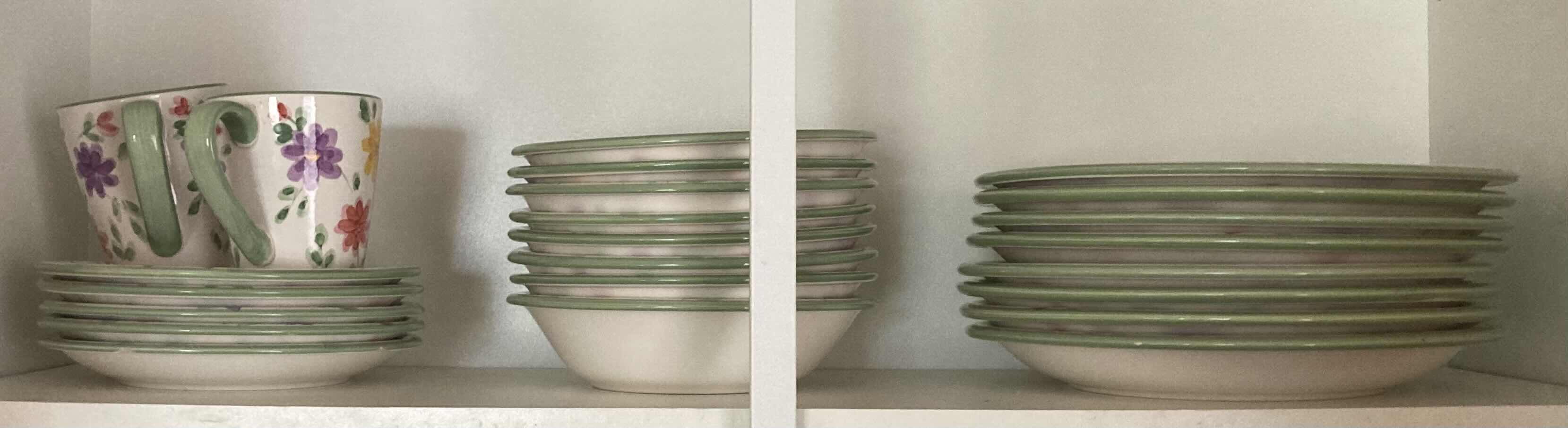 Photo 1 of CONTENTS OF CABINET-DINNERWARE SET