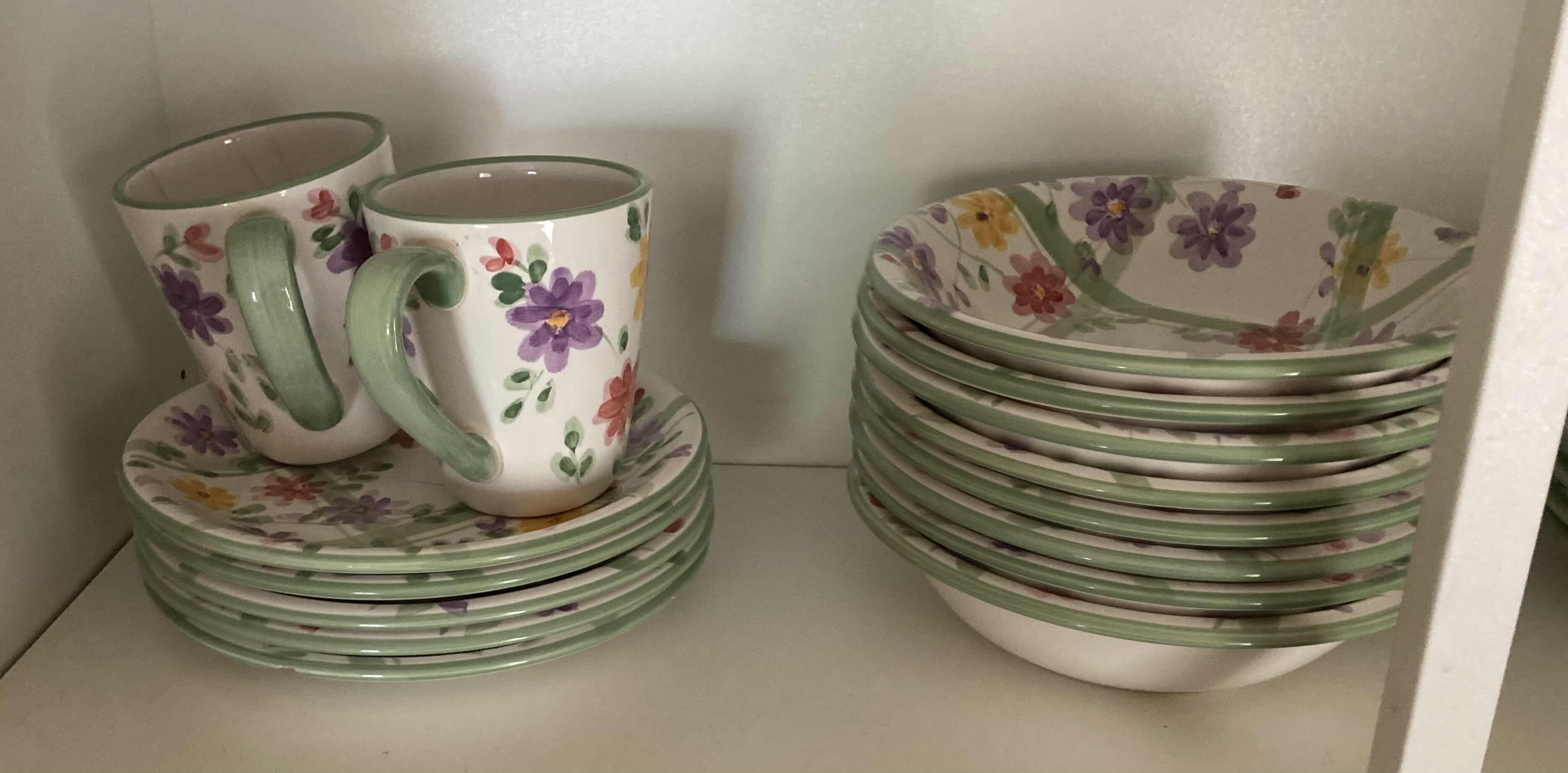 Photo 1 of CONTENTS OF CABINET-DINNERWARE SET