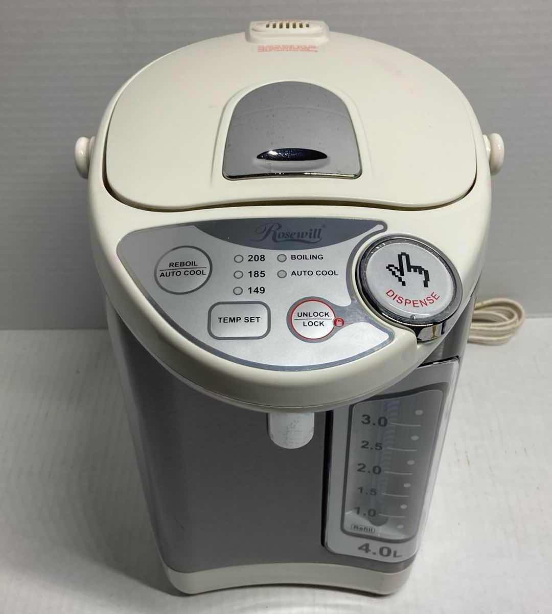 Photo 1 of ROSEWILL STAINLESS STEEL 4.0LT ELECTRIC HOT WATER DISPENSER