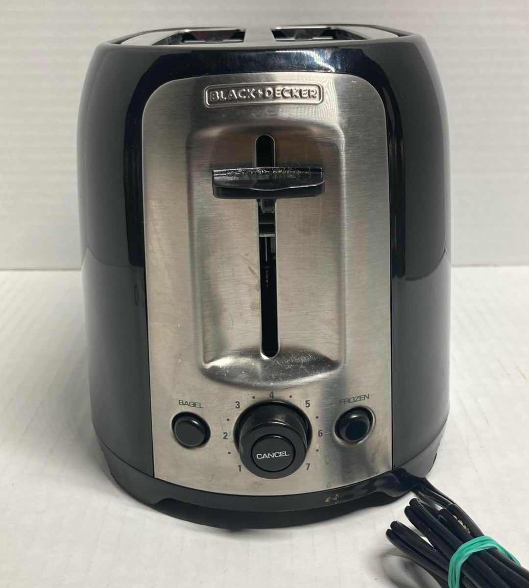Photo 1 of BLACK & DECKER EXTRA WIDE SLOT 2-SLICE TOASTER MODEL TR1278B