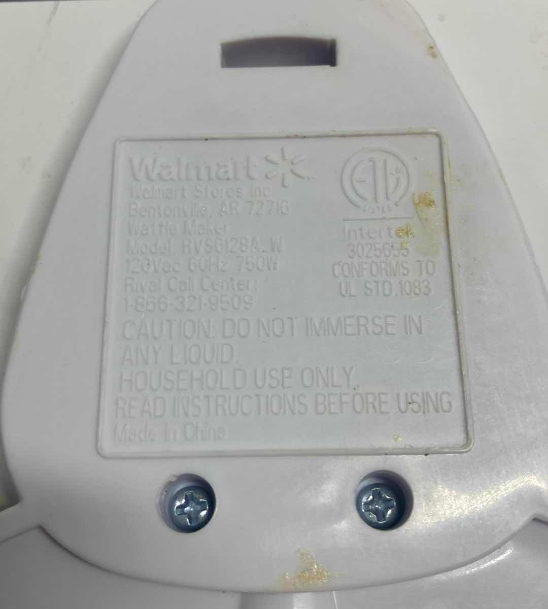 Photo 1 of RIVAL WAFFLE MAKER MODEL RVS6138A