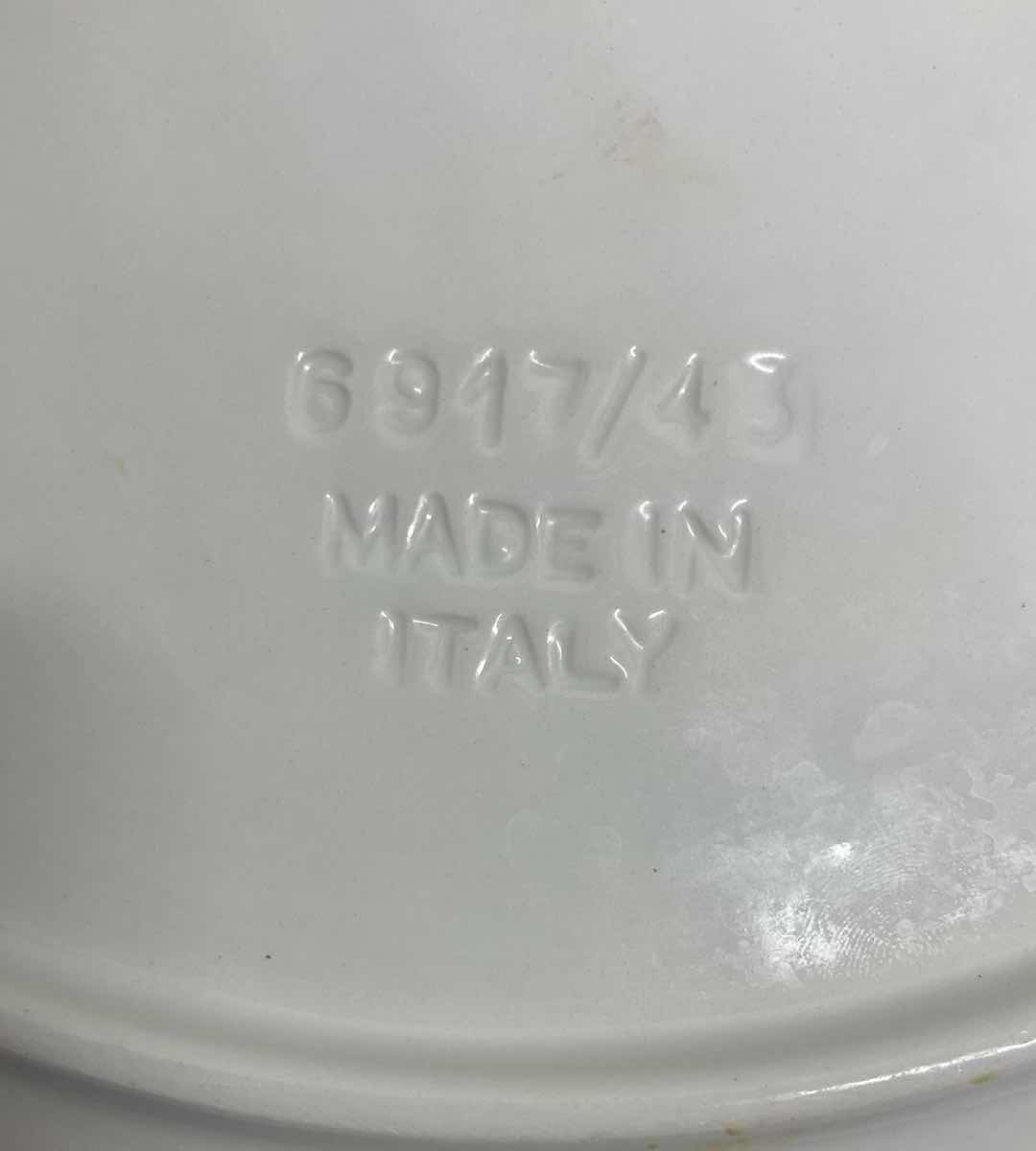 Photo 1 of LA CERAMICA VBC MOSIAC PATTERN FRUIT LEAVES ITALIAN CERAMIC SERVING BOWL 16.25”