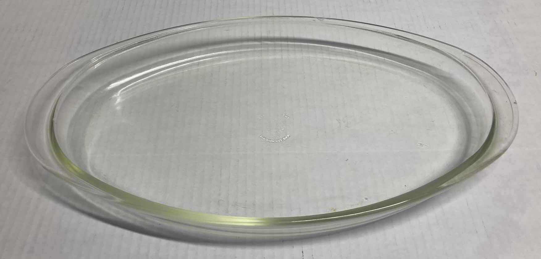 Photo 1 of MILK GLASS FISH TRAYS 18” & PYREX GLASS OVEN TRAY 18.5”
