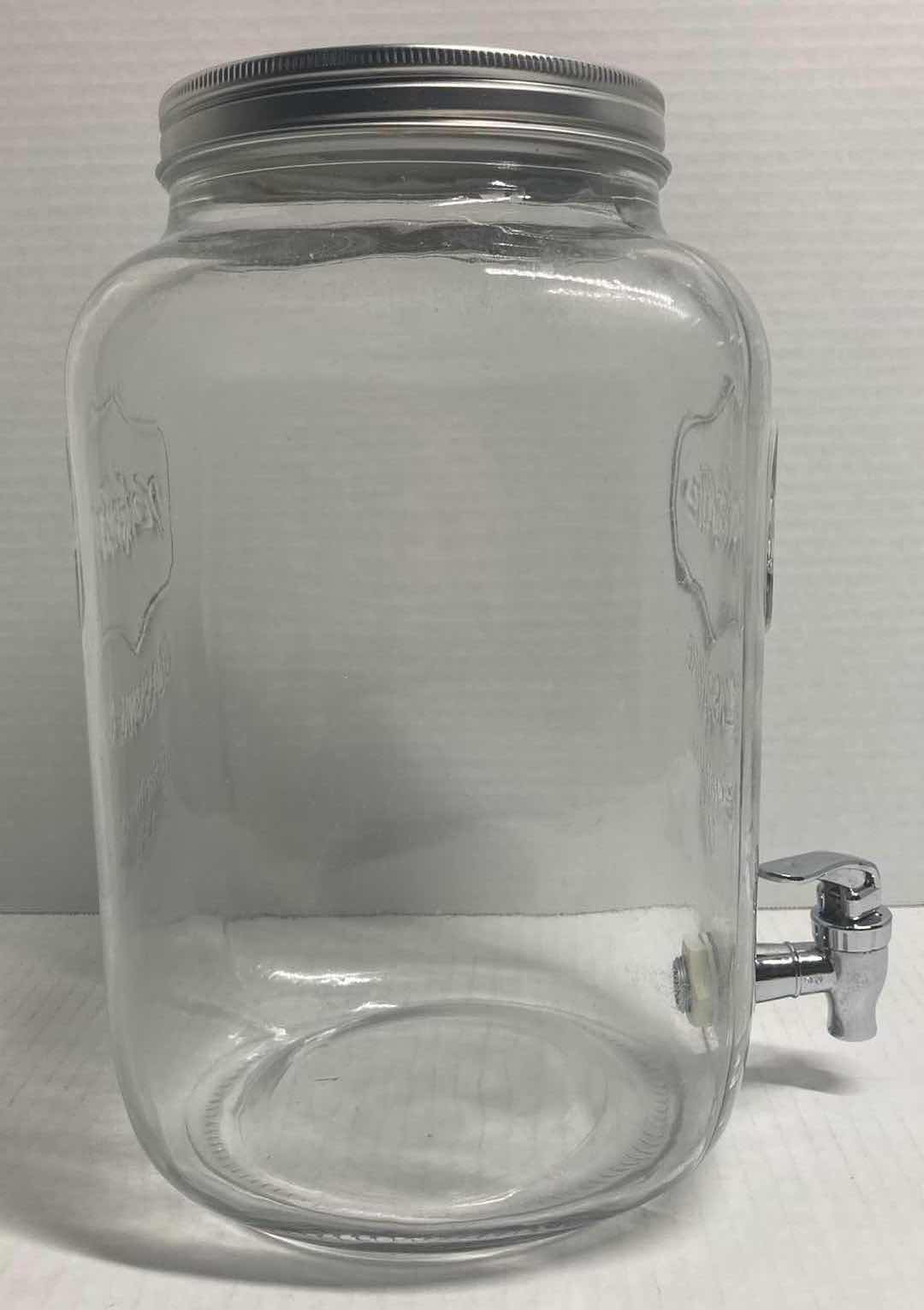 Photo 1 of HOME TO TABLE YORKSHIRE 2G GLASS MASON JAR DRINK DISPENSER