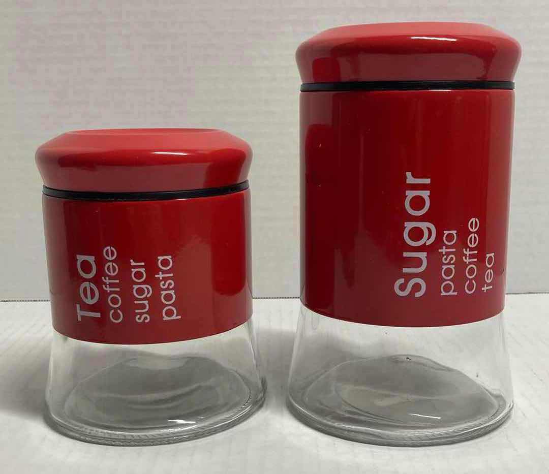 Photo 1 of ALIANTE CASINO TEA & SUGAR JARS W SALT & PEPPER SHAKERS