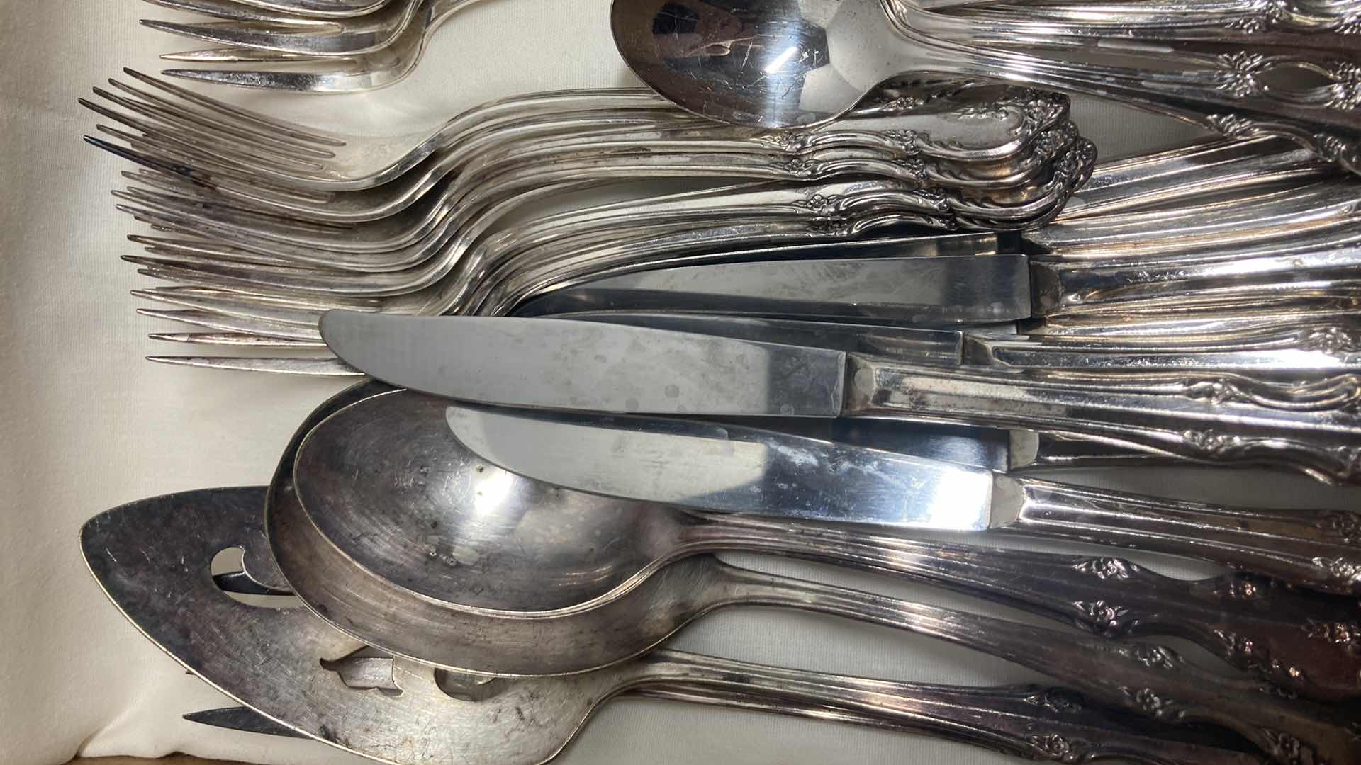 Photo 1 of ROGERS & BRO SILVER PLATED FLATWARE SET
