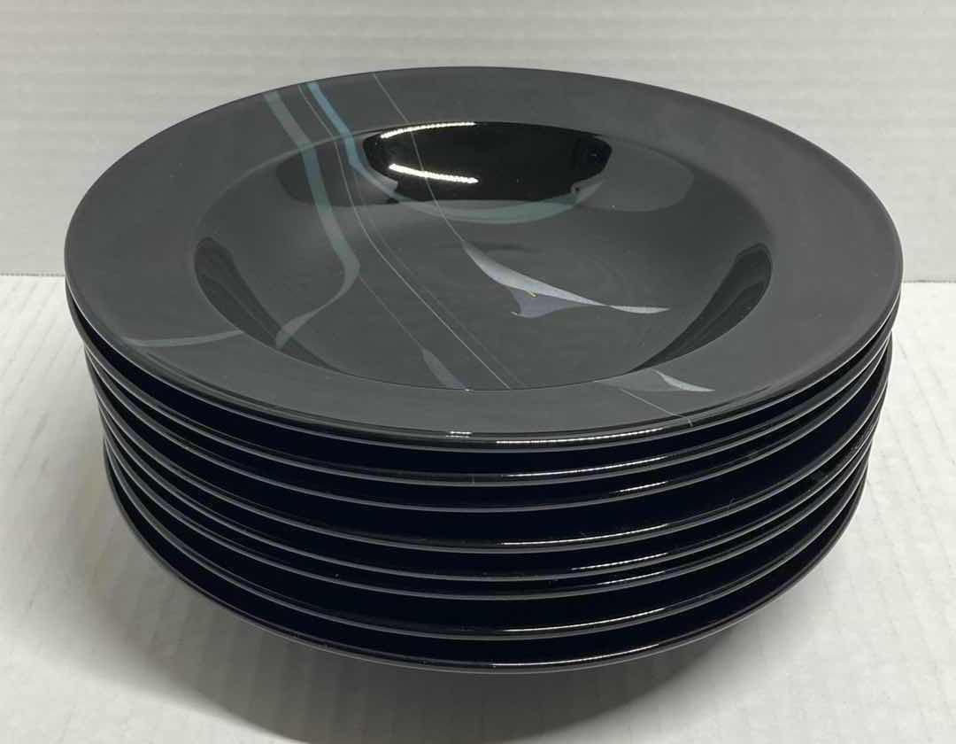 Photo 1 of MIKASA GALLERIA OPUS BLACK CALLA LILY JAPANESE PORCELAIN DINNERWARE SET 39PC