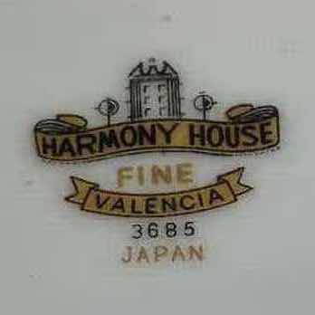 Photo 7 of HARMONY HOUSE VALENICA JAPANESE FINE CHINA DINNERWARE SET 43PC