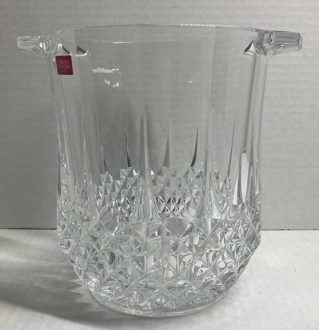Photo 1 of CRISTAL D’ARQUES FRENCH CRYSTAL LONGCHAMP CHAMPAGNE BUCKET 8.25” X 7.85”