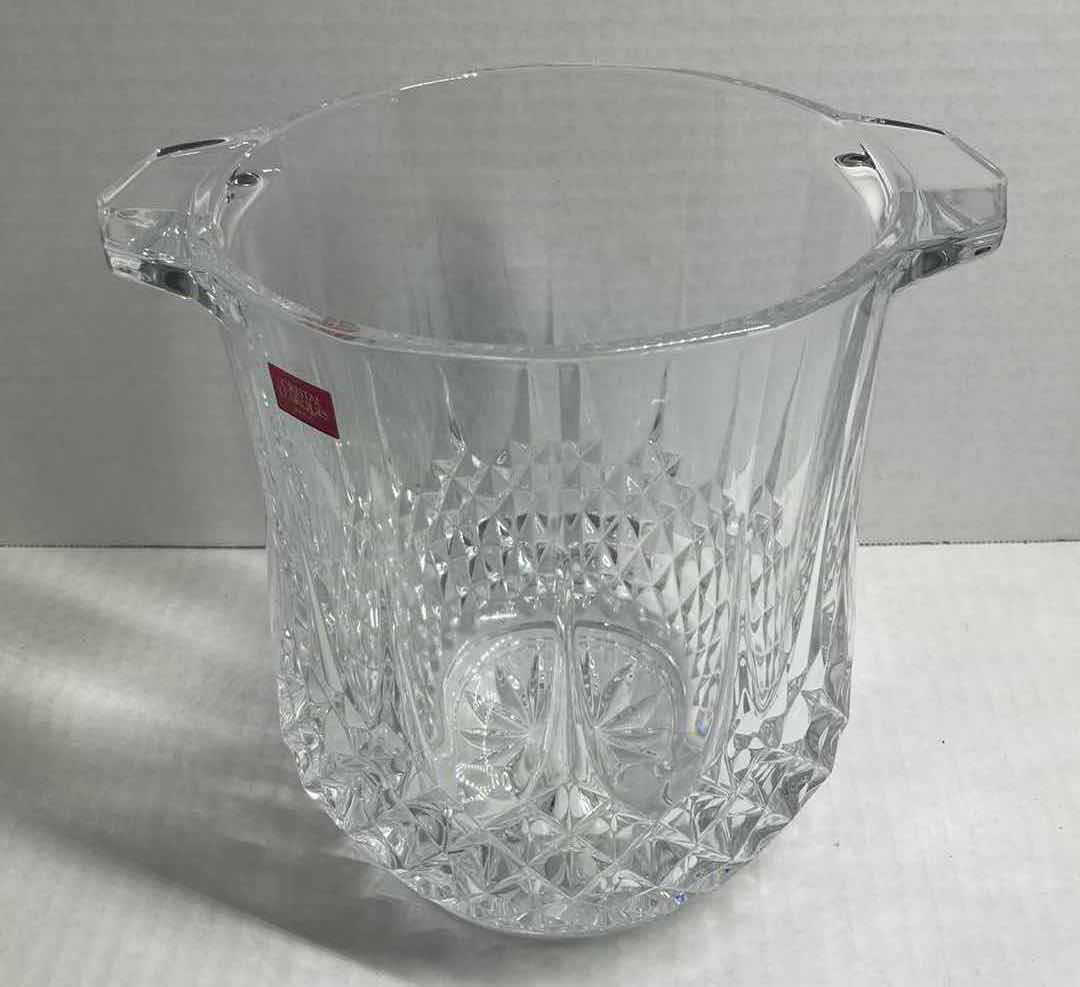 Photo 1 of CRISTAL D’ARQUES FRENCH CRYSTAL LONGCHAMP CHAMPAGNE BUCKET 8.25” X 7.85”