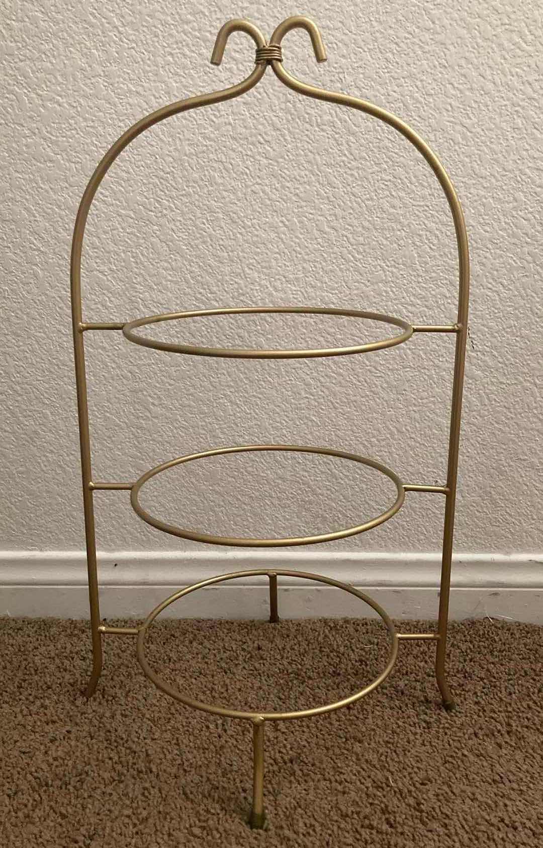 Photo 1 of BRONZE FINISH METAL DISH DISPLAYS & PLANT HOLDERS