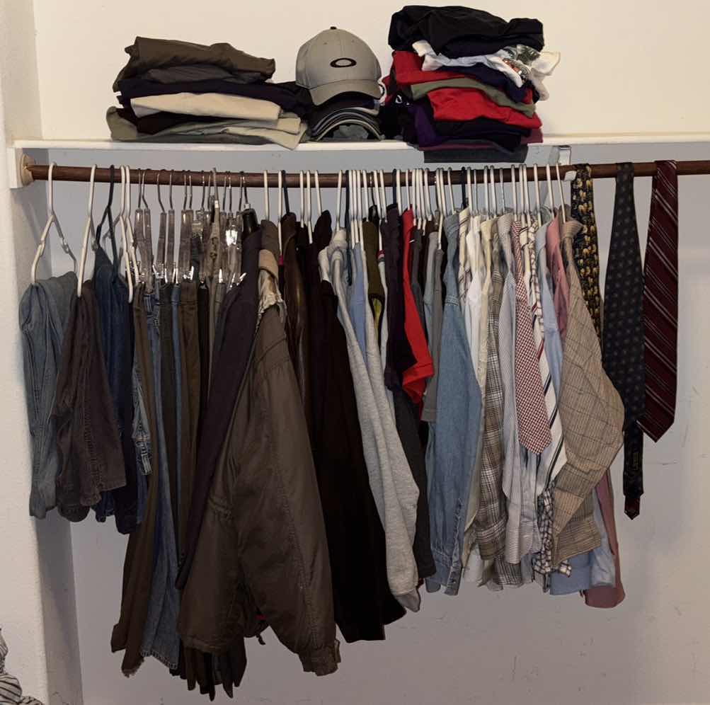 Photo 1 of MENS CLOTHING (SIZES MED-LARGE, 34x29, 36x30)