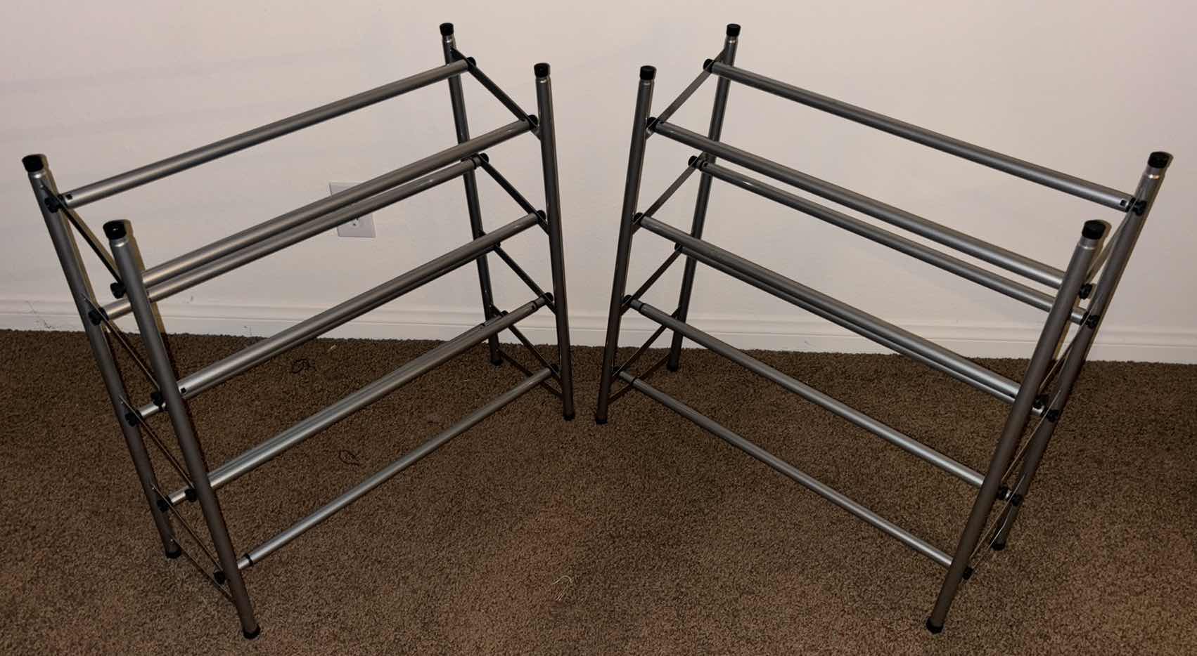 Photo 1 of ADJUSTABLE SHOE ORGANIZER/RACKS, (24”- 46”) (2)
