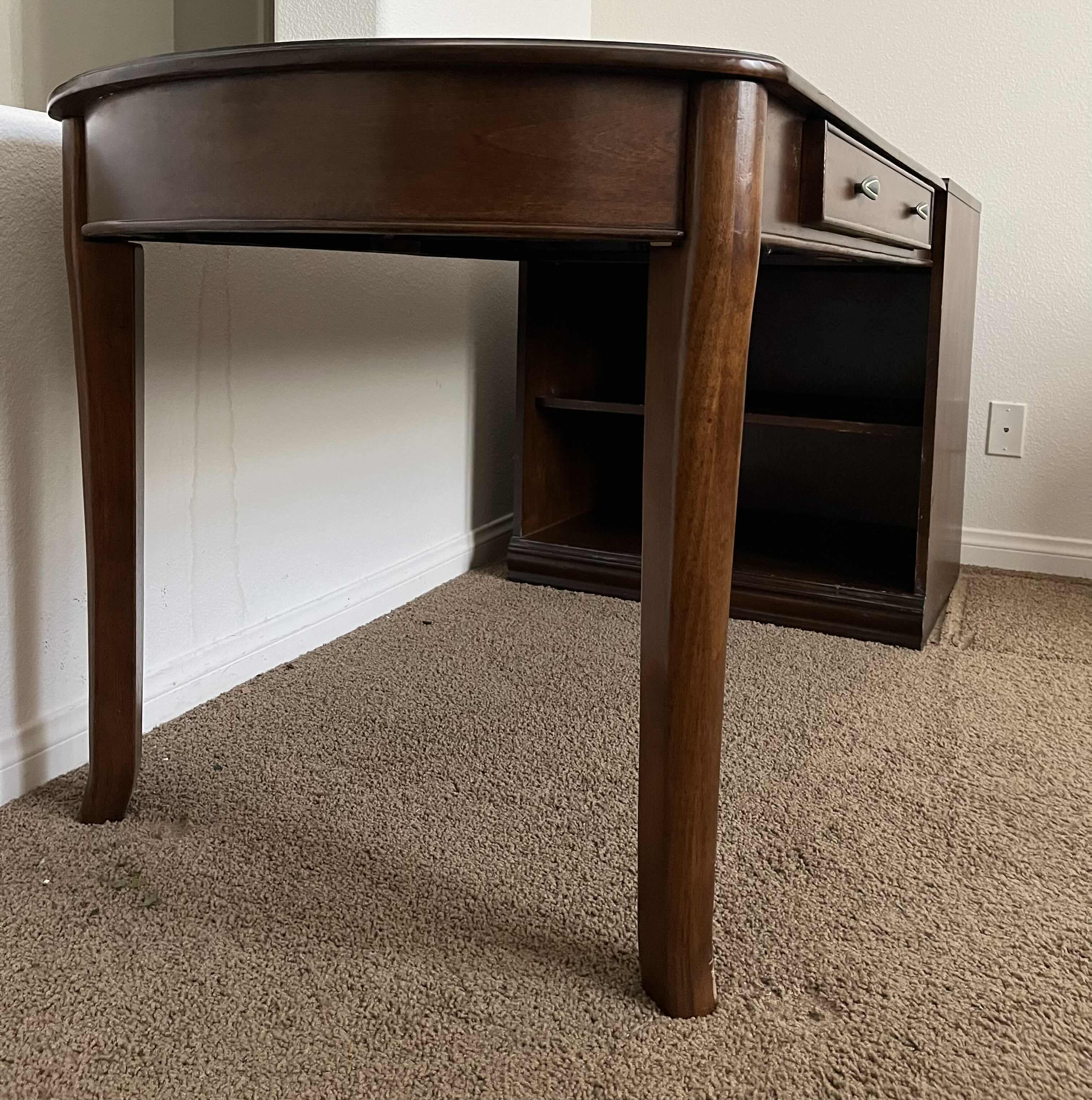 Photo 1 of ASHLEY FURNITURE CHERRY WALNUT FINISH WRITING COMPUTER DESK 69.25” X 30” H30”