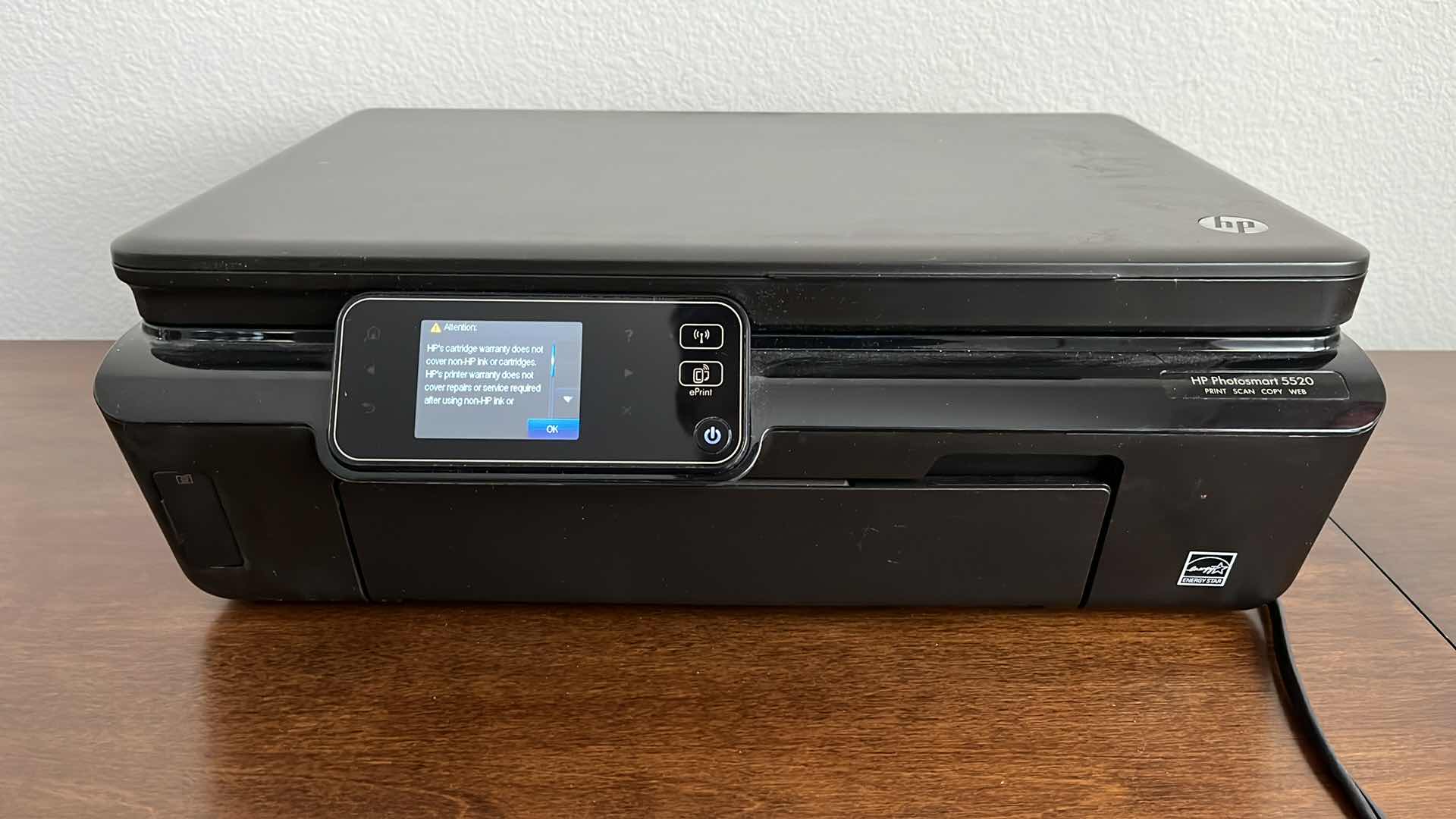 Photo 1 of HP PHOTO SMART 5520 ALL IN ONE PRINTER MODEL SNPRH-1103