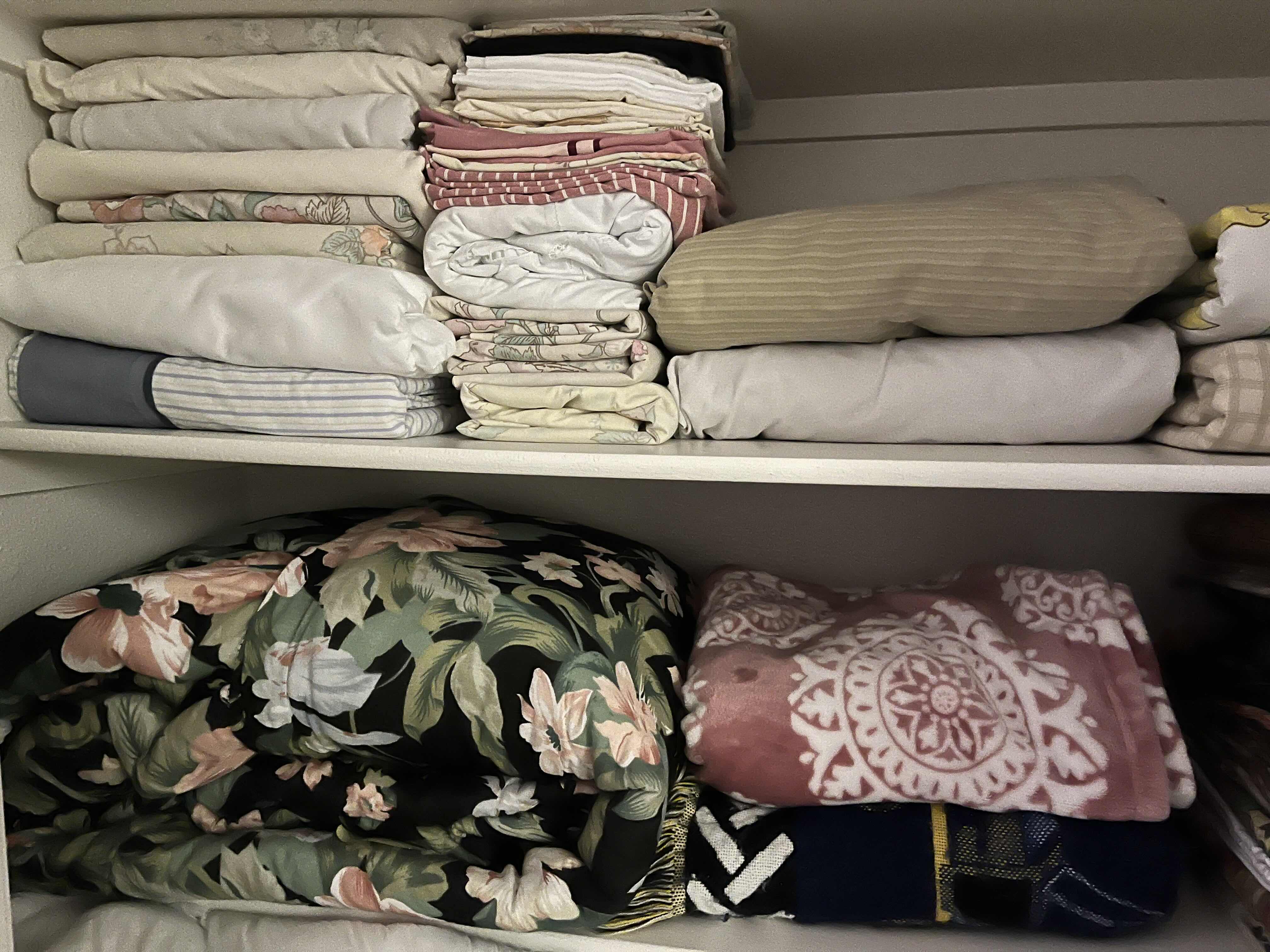 Photo 1 of CONTENTS OF CLOSET-BEDDING, PILLOWS, SHEETS & BLANKETS