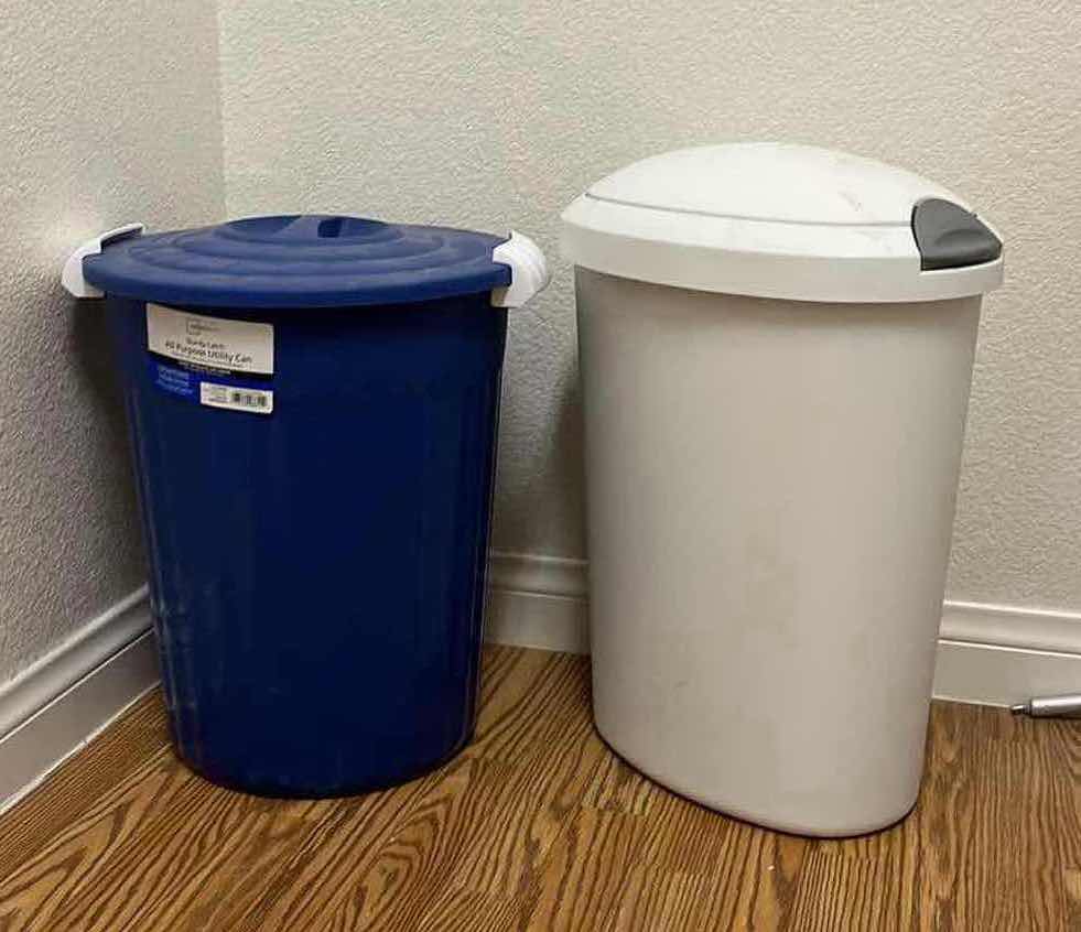 Photo 1 of LAUNDRY ROOM WASTE BINS (2) H19”