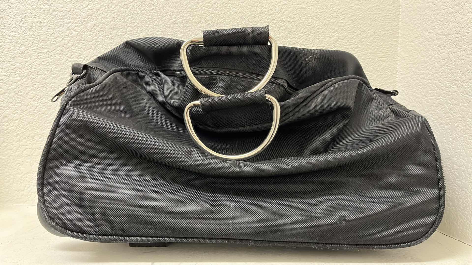 Photo 1 of JONNIE WALKER KEEP WALKING BLACK ROLLING CARRY ON DUFFLE BAG