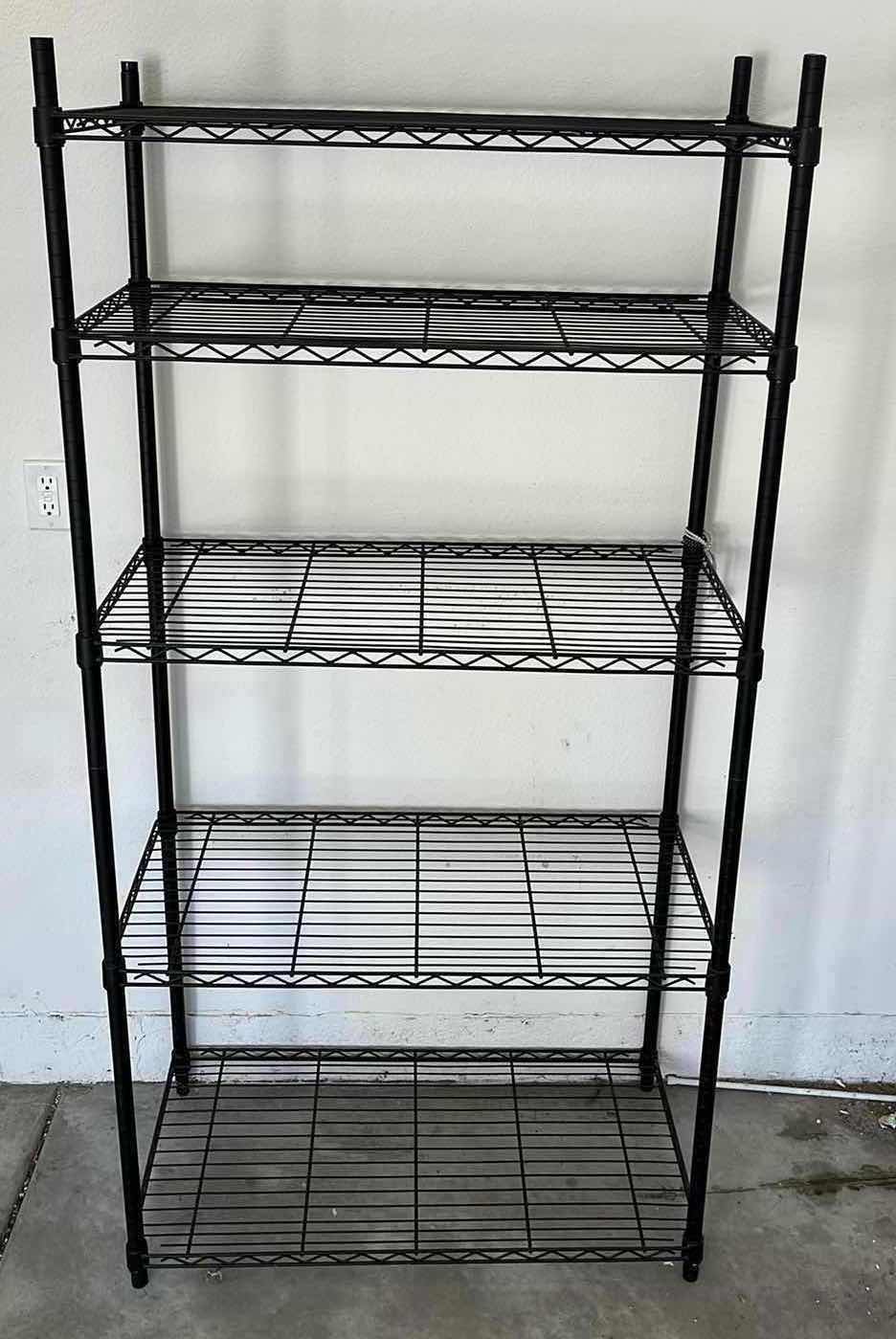 Photo 1 of BLACK COATED METAL METRO RACK 36” X 18” H72.5”
