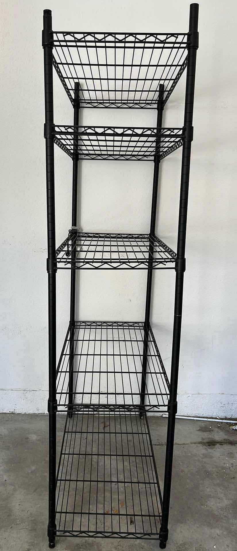 Photo 1 of BLACK COATED METAL METRO RACK 36” X 18” H72.5”