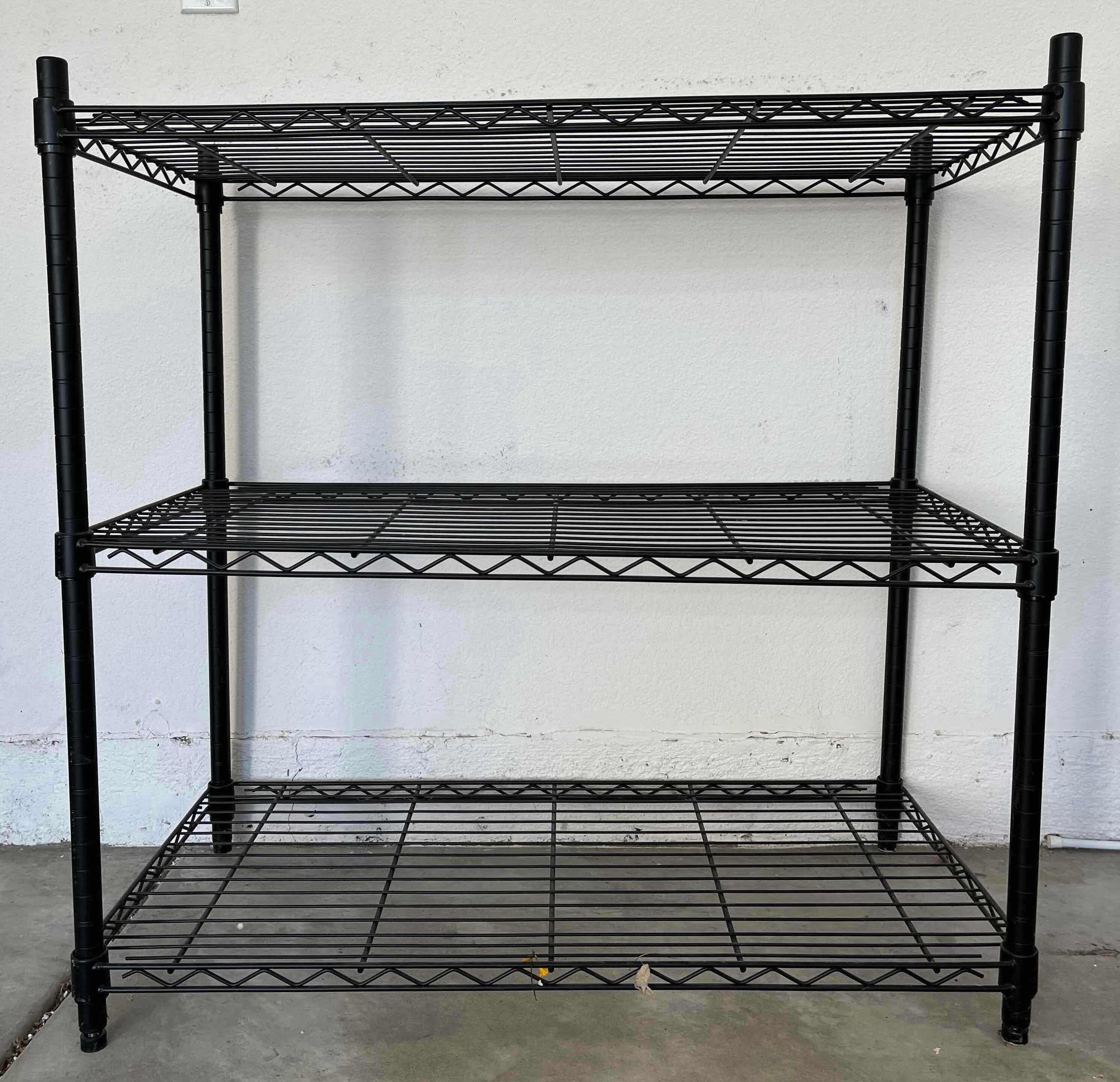 Photo 1 of BLACK COATED METAL METRO RACK 36” X 18 H36.25”