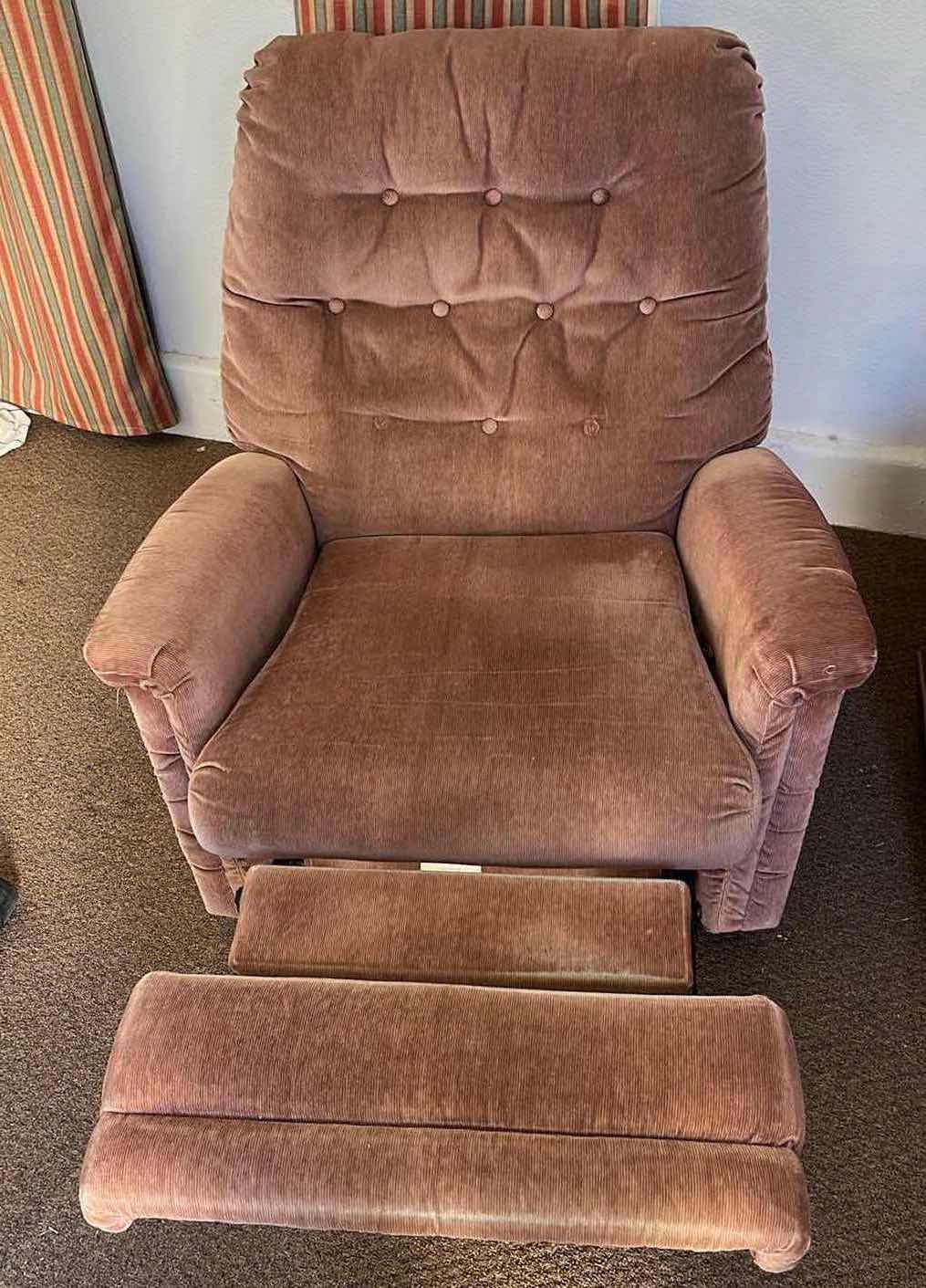 Photo 1 of ACTION INDUSTRIES VINTAGE RECLINING CHAIRS (2) 36” X 33” H39”