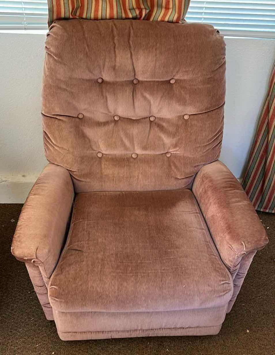 Photo 1 of ACTION INDUSTRIES VINTAGE RECLINING CHAIRS (2) 36” X 33” H39”