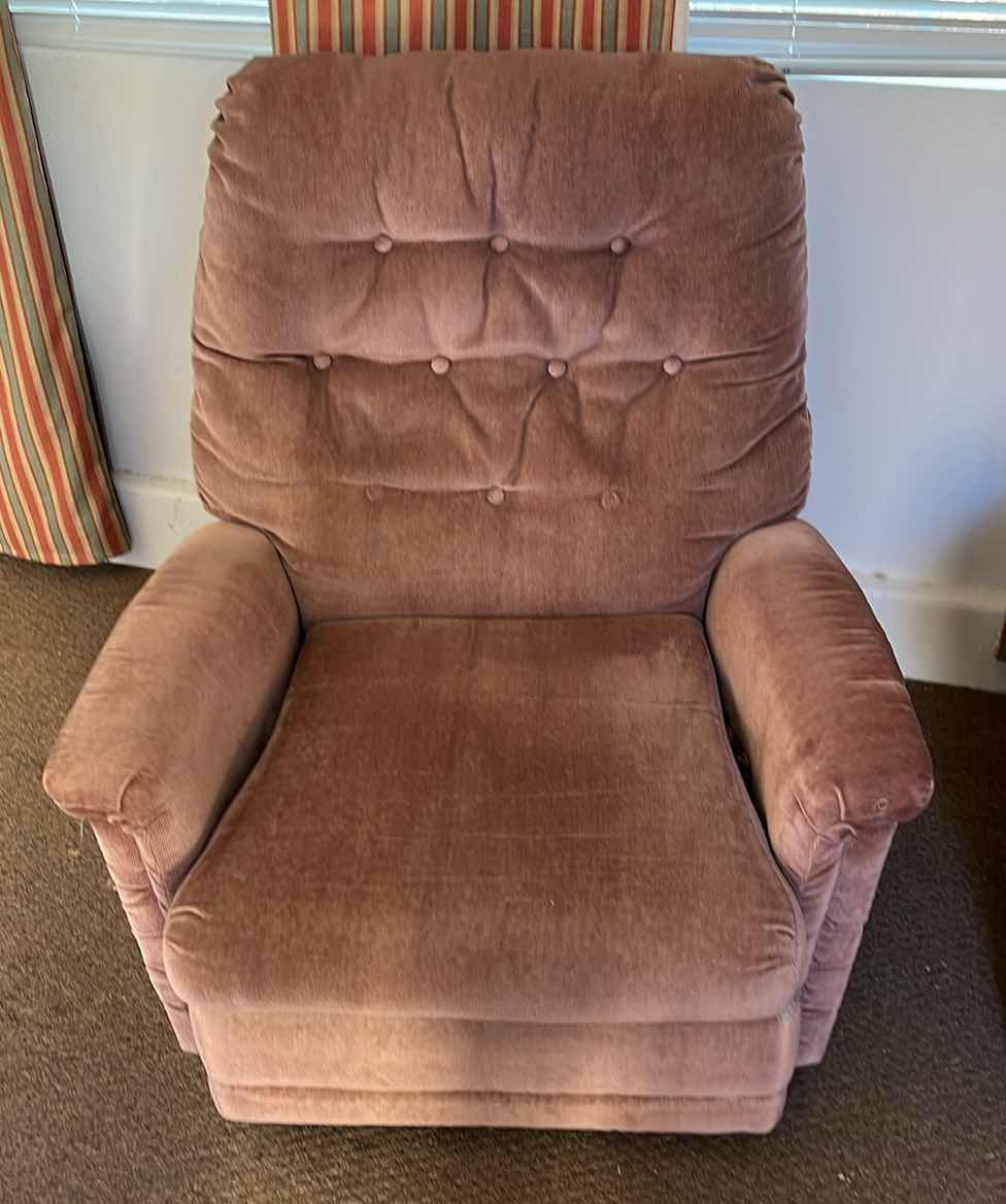Photo 1 of ACTION INDUSTRIES VINTAGE RECLINING CHAIRS (2) 36” X 33” H39”