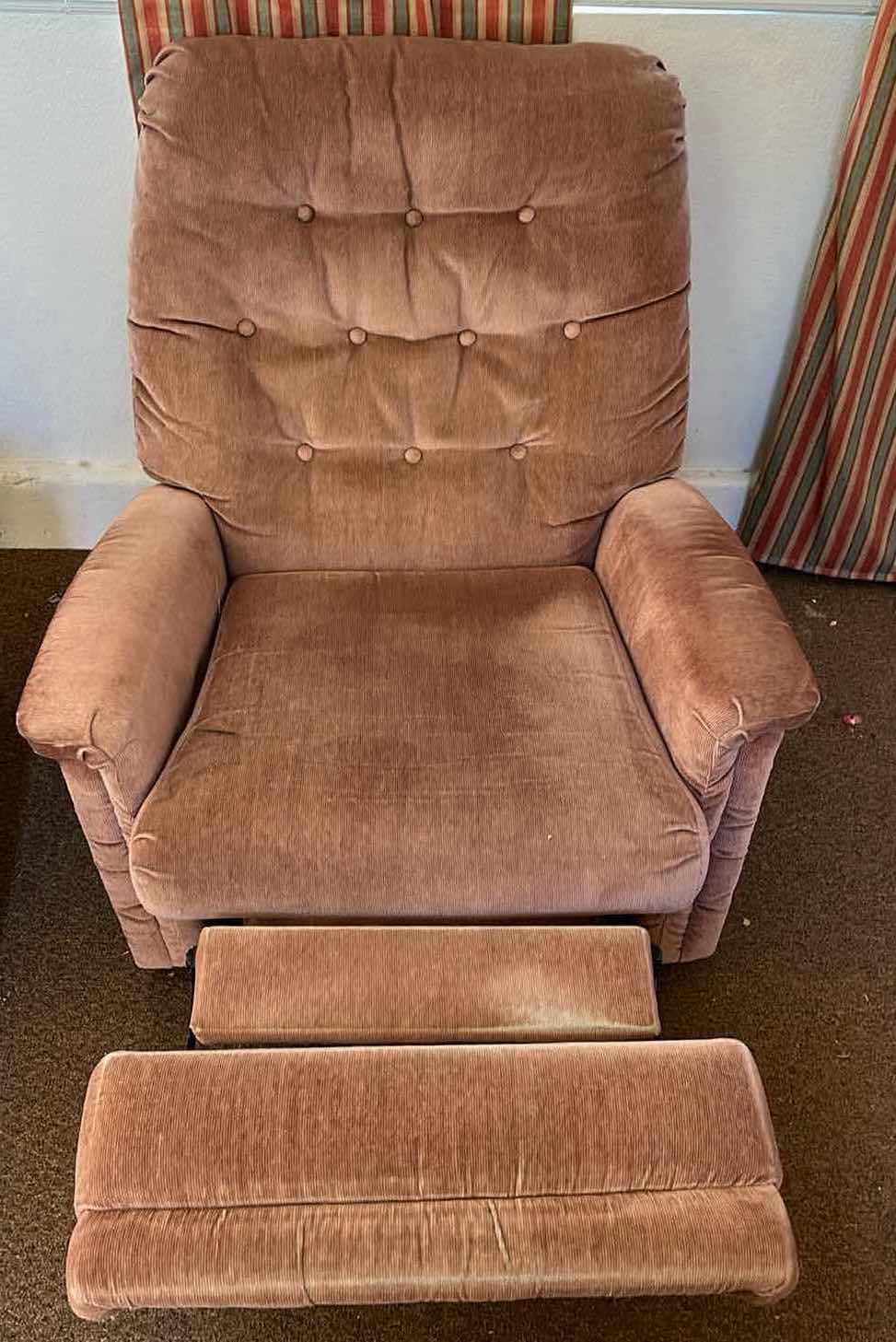 Photo 1 of ACTION INDUSTRIES VINTAGE RECLINING CHAIRS (2) 36” X 33” H39”