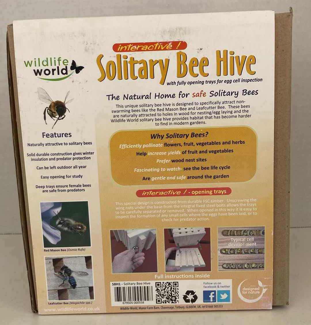 Photo 3 of WILDLIFE WORLD INTERACTIVE SOLITARY BEE HIVE