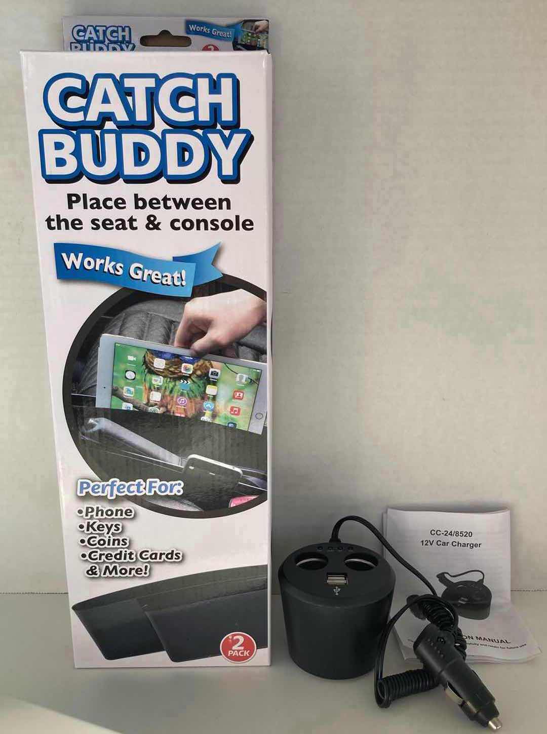 Photo 1 of CATCH BUDDY 2PK & 12V CAR CHARGER