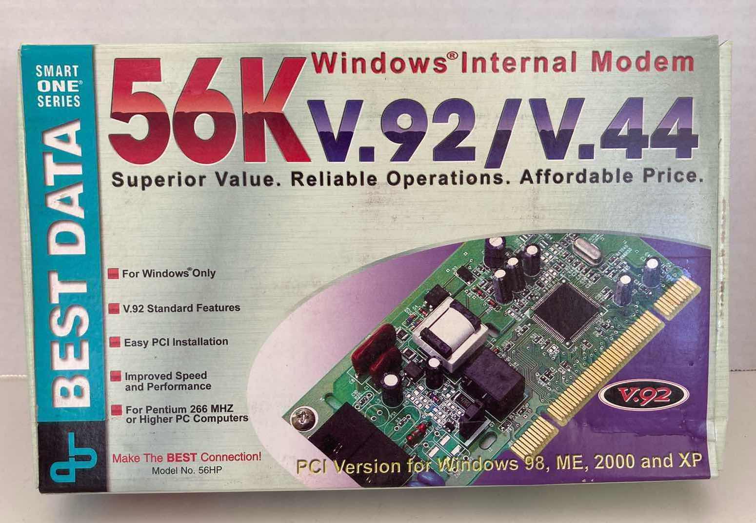 Photo 1 of BEST DATA WINDOWS INTERNAL MODEM 56K V.92/V.44