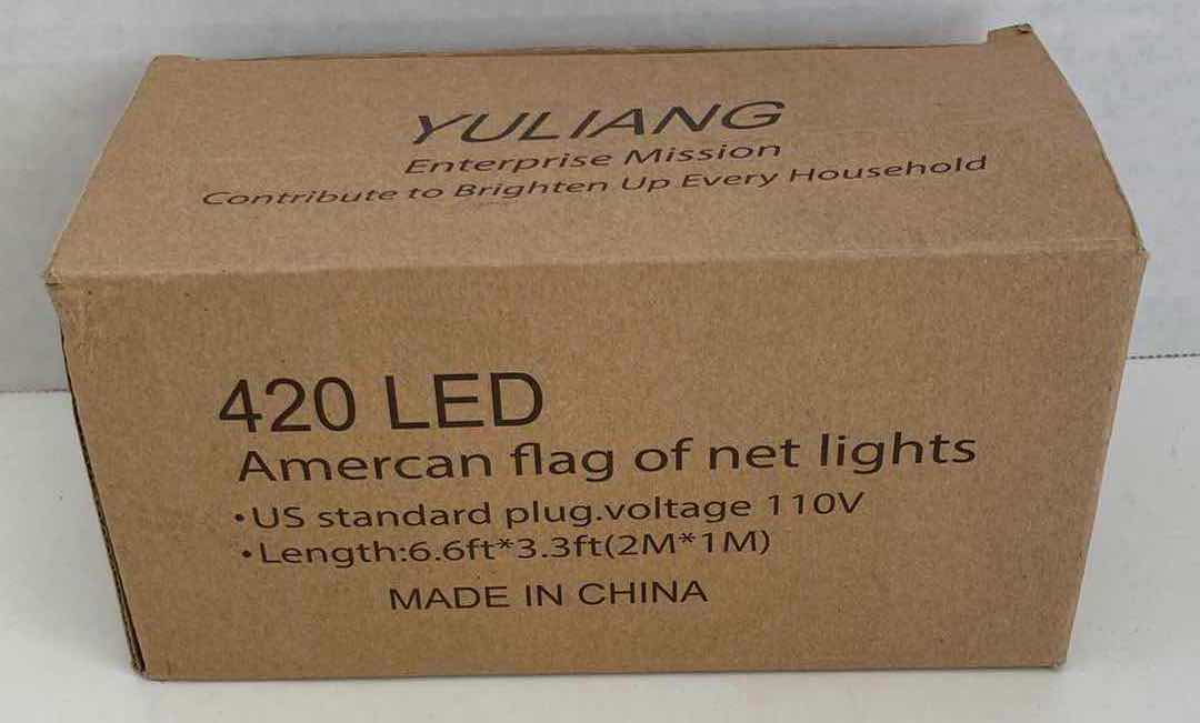 Photo 3 of YULIANG  LED AMERICAN FLAG OF NET LIGHTS 79.2” X 39.6”