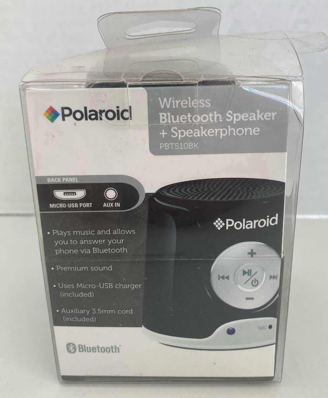 Photo 2 of POLAROID WIRELESS BLUETOOTH SPEAKER MODEL PBT510BK