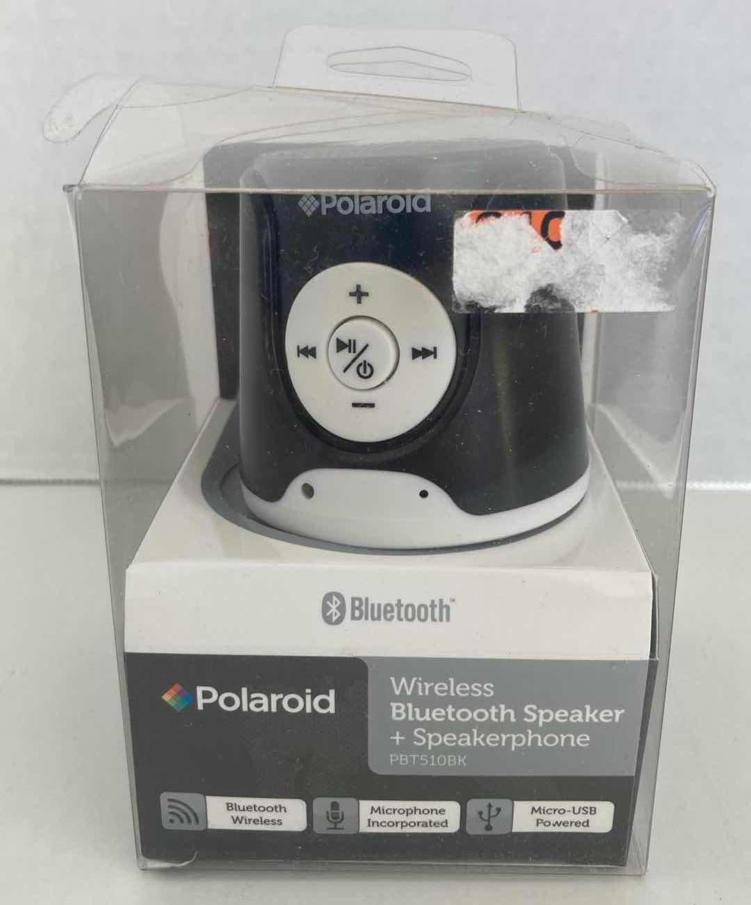 Photo 1 of POLAROID WIRELESS BLUETOOTH SPEAKER MODEL PBT510BK