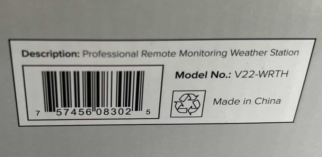 Photo 4 of LA CROSSE TECHNOLOGY PROFESSIONAL REMOTE MONITORING WEATHER STATION