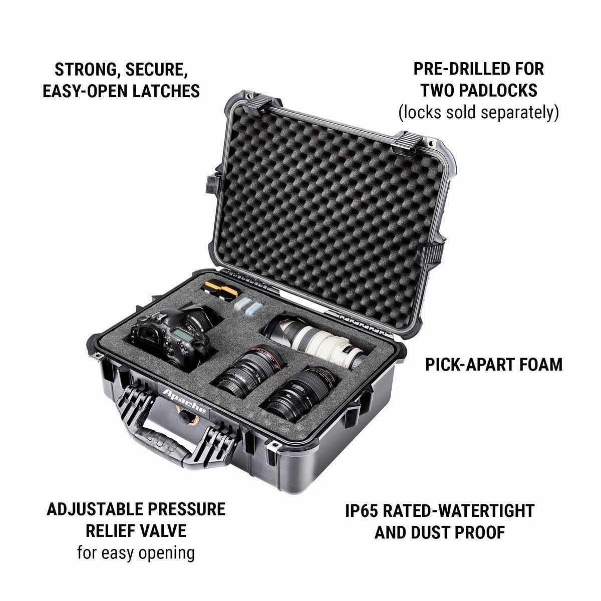 Photo 3 of APACHE 4800 WEATHERPROOF PROTECTIVE CASE FOR VALUABLES, FIREARMS, ELECTRONICS & TOOLS