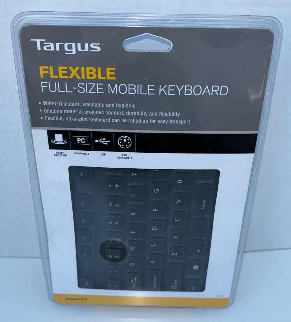 Photo 1 of TARGUS FLEXIBLE FULL-SIZE SILICONE MOBILE KEYBOARD