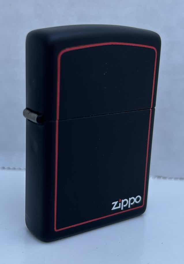 Photo 2 of ZIPPO SLIM BLACK MATTE BLU BUTANE LIGHTER