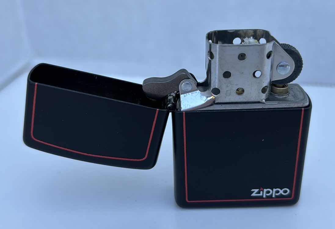 Photo 3 of ZIPPO SLIM BLACK MATTE BLU BUTANE LIGHTER