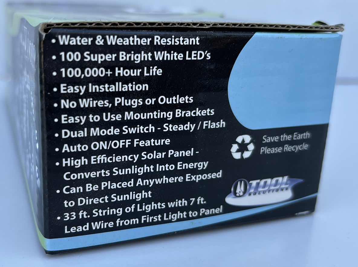 Photo 3 of NEW i-ZOOM SOLAR POWERED LED 40 FT INDOOR/OUTDOOR STRING LIGHT