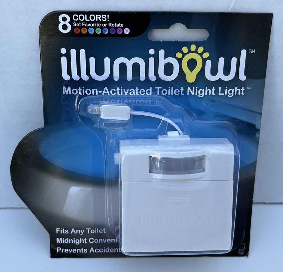 Photo 1 of NEW ILLUMIBOWL MOTION-ACTIVATED TOILET NIGHT LIGHT