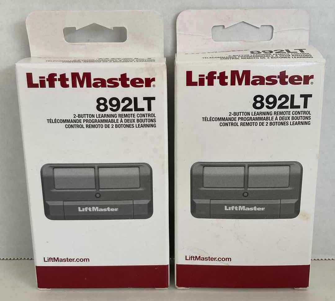 Photo 1 of LIFTMASTER 892LT 2-BUTTON LEARNING GARAGE DOOR REMOTE CONTROL (2)