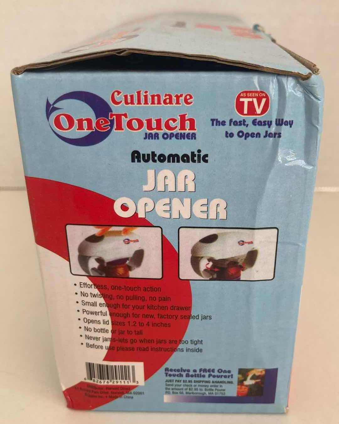 Photo 2 of CULINARE ONE TOUCH BATTERY OPERATED AUTOMATIC JAR OPENER