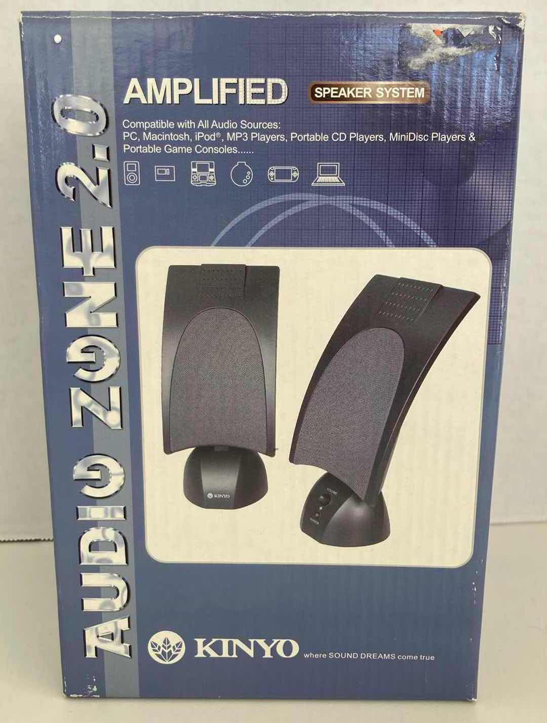 Photo 1 of KINYO AUDIO ZONE 2.0 AMPLIFIED SPEAKER SYSTEM