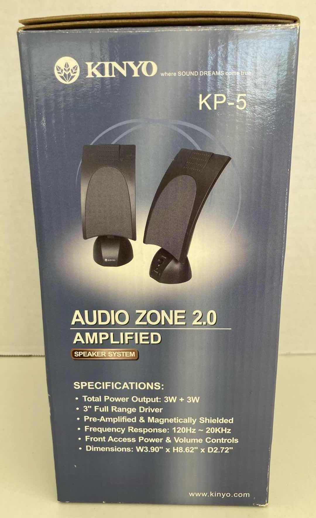 Photo 2 of KINYO AUDIO ZONE 2.0 AMPLIFIED SPEAKER SYSTEM