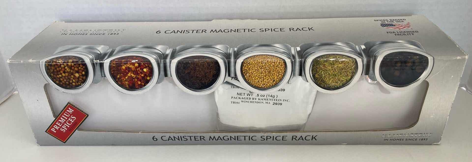 Photo 1 of KAMENSTEIN 6 CANISTER MAGNETIC SPICE RACK