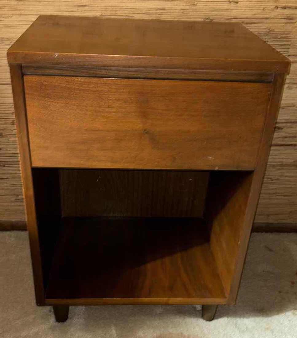 Photo 1 of MID CENTURY MODERN WALNUT WOODEN NIGHT STAND 14” X 18” H26”